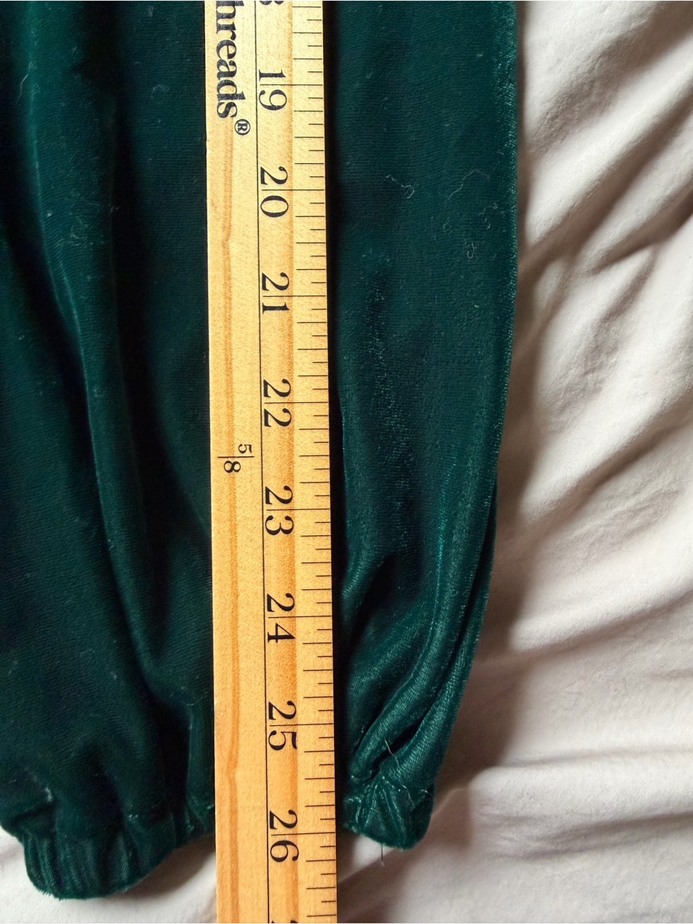 NEW Lauren Ralph Lauren Green Velvet Top Tie Neck Puff Sleeve Romantic Poet XL - Picture 8 of 9